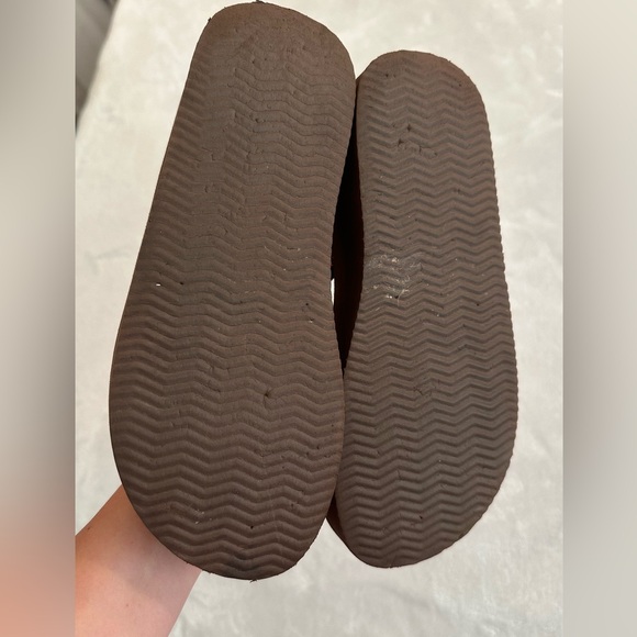 Lady Lanell Swarovski Crystal size 7 women’s brown wedge sandals. - Picture 5 of 6